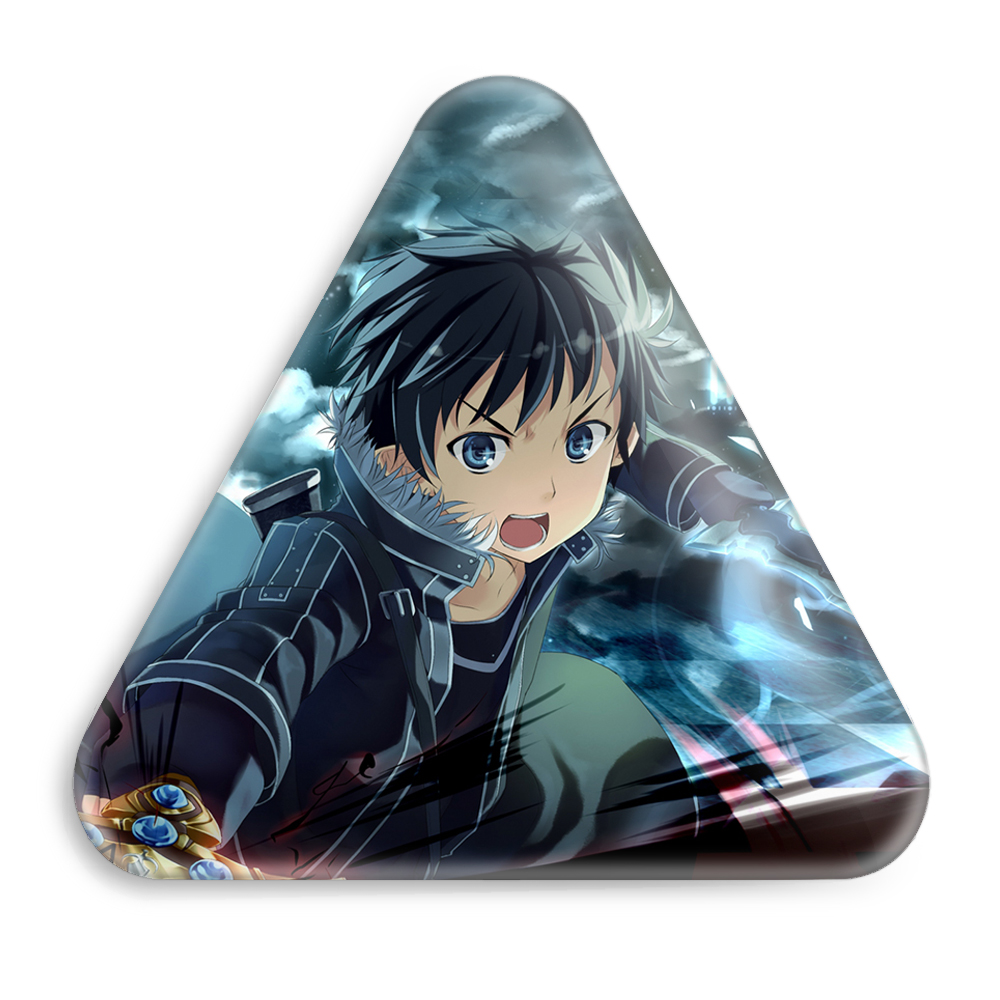 پیکسل خندالو طرح انیمه هنر شمشیر زنی مدل مثلثی کد 12074