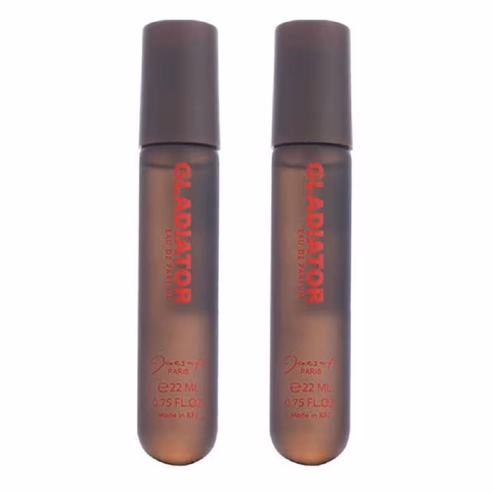 عطر جیبی مردانه ژک ساف مدل گلادیاتور حجم 22 میلی لیتر بسته 2 عددی