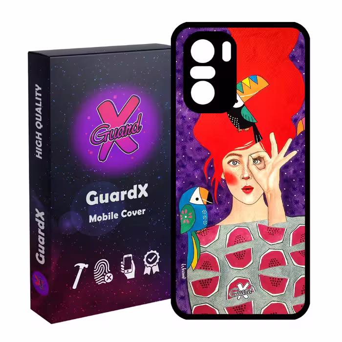 کاور گارد ایکس طرح Girl مدل Glass10153 مناسب برای گوشی موبایل شیائومی Poco F3/MI 11X/MI 11X Pro/Redmi K40/K40 Pro
