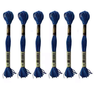 نخ گلدوزی پنگوئن مدل PNG-06 کد P-121 مجموعه 6 عددی