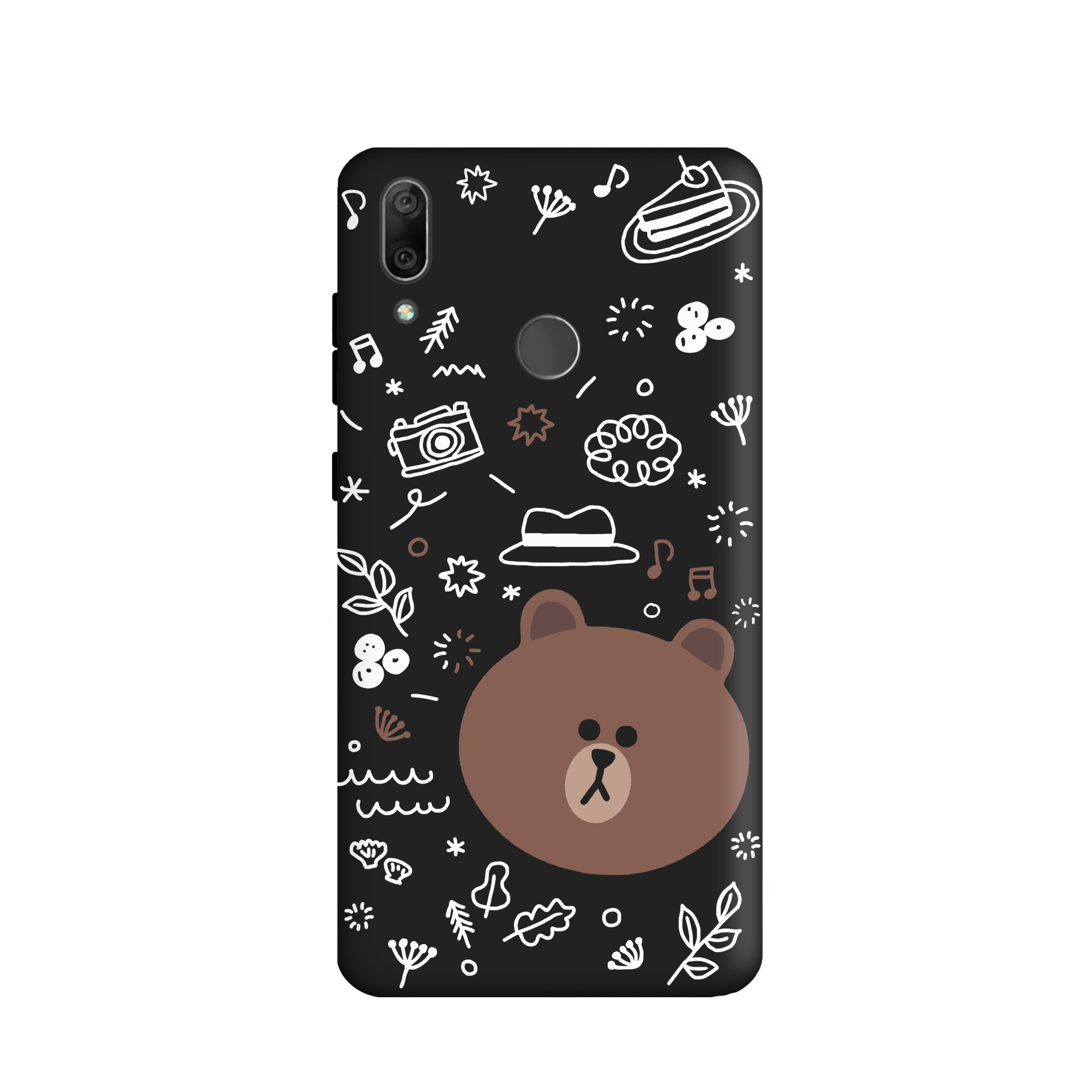 کاور طرح خرس فانتزی لاین کد u3037 مناسب برای گوشی موبایل  هوآوی Y7 prime 2019