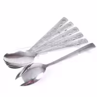 قاشق غذا خوری طرح توپی 6 دستی