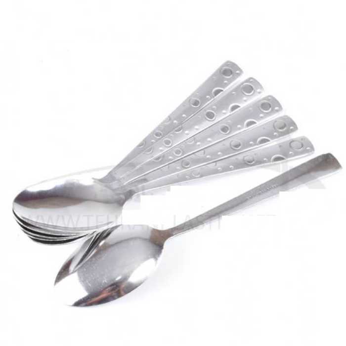 قاشق غذا خوری طرح توپی 6 دستی