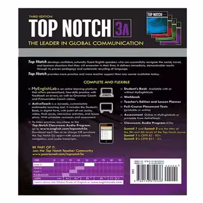 کتاب Top Notch 3 اثر Joan Saslow And Allen Ascher انتشارات الوندپویان دو جلدی