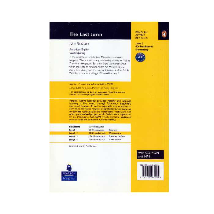 کتاب Penguin Active Reading 2 The Last Juror اثر John Grisham انتشارات الوندپویان