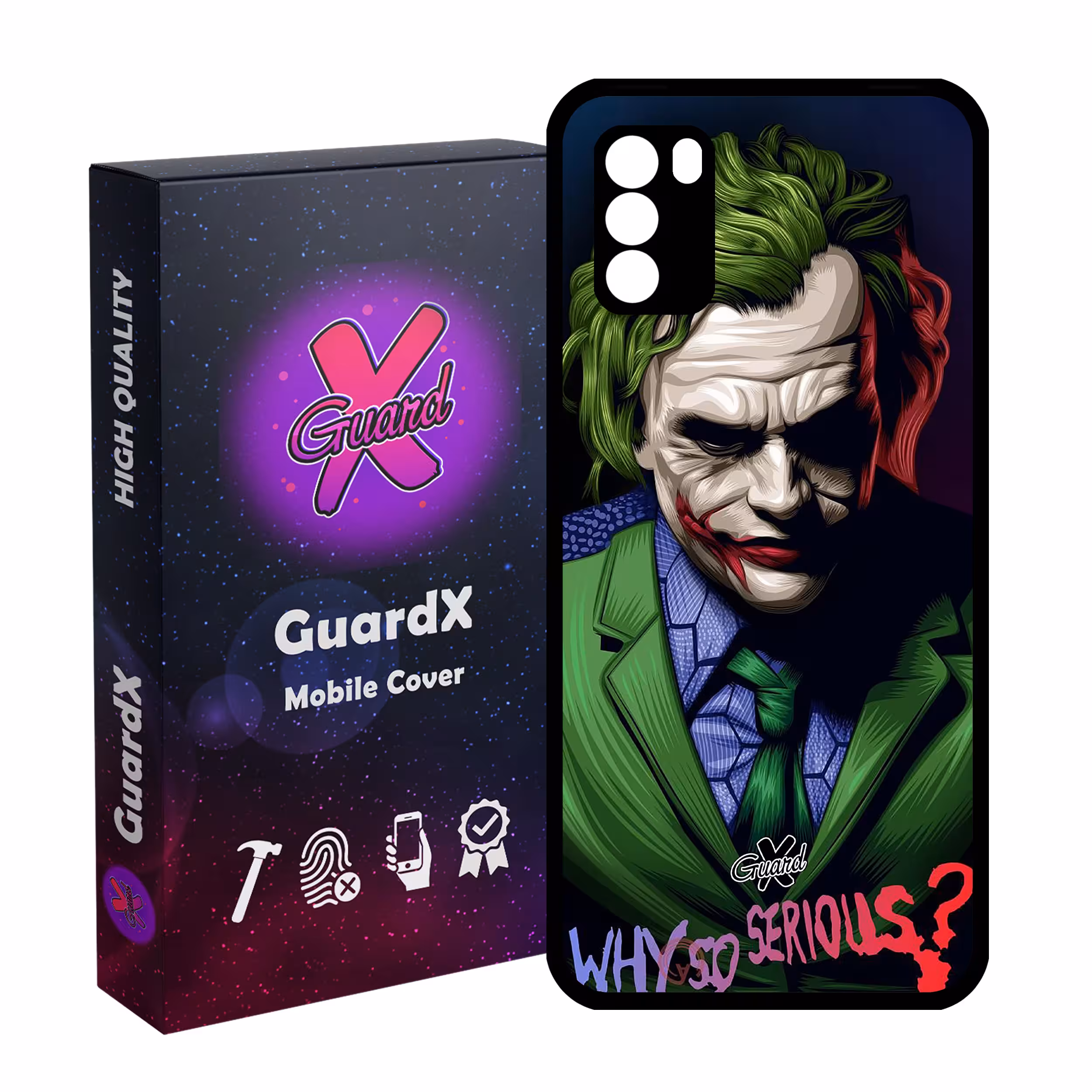 کاور گارد ایکس طرح Joker مدل Glass10187 مناسب برای گوشی موبایل شیائومی Poco M3