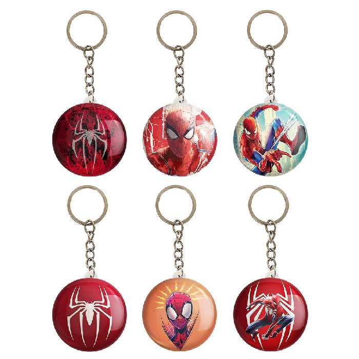 جاکلیدی خندالو طرح مرد عنکبوتی کد 115B مجموعه 6 عددی