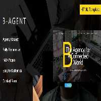 دانلود قالب اچ تی ام ال شرکتی B-Agent