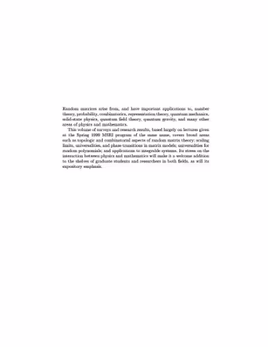 خرید و دانلود نسخه کامل کتاب Random matrix models and their applications
