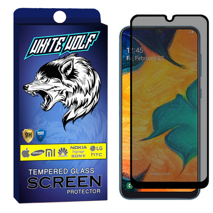 محافظ صفحه نمایش حریم شخصی وایت ولف مدل WGP مناسب برای گوشی موبایل سامسونگ Galaxy M30 | کالا برتری