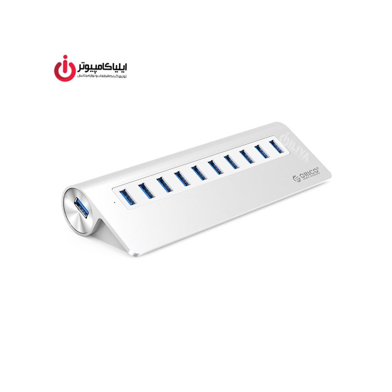 هاب آلومینیومی USB3.0 ده پورت اوریکو مدل M3H10-V1-EU