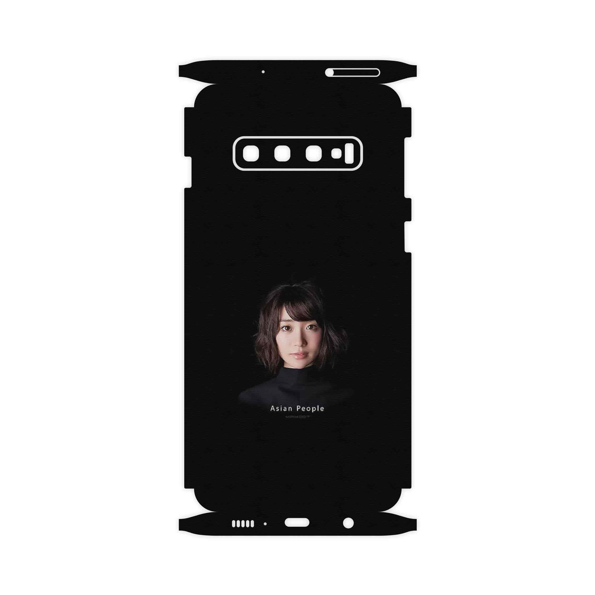 برچسب پوششی ماهوت مدل Portrait of an Asian Woman-FullSkin مناسب برای گوشی موبایل سامسونگ Galaxy S10