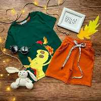 ست تیشرت و شلوارک -بهترین برند-سایز 40 -تک رنگ -مناسب بیرون و منزل