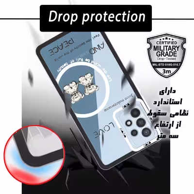 کاور لاین کینگ مدل دو خرسLOVE مناسب برای گوشی موبایل سامسونگ Galaxy A53