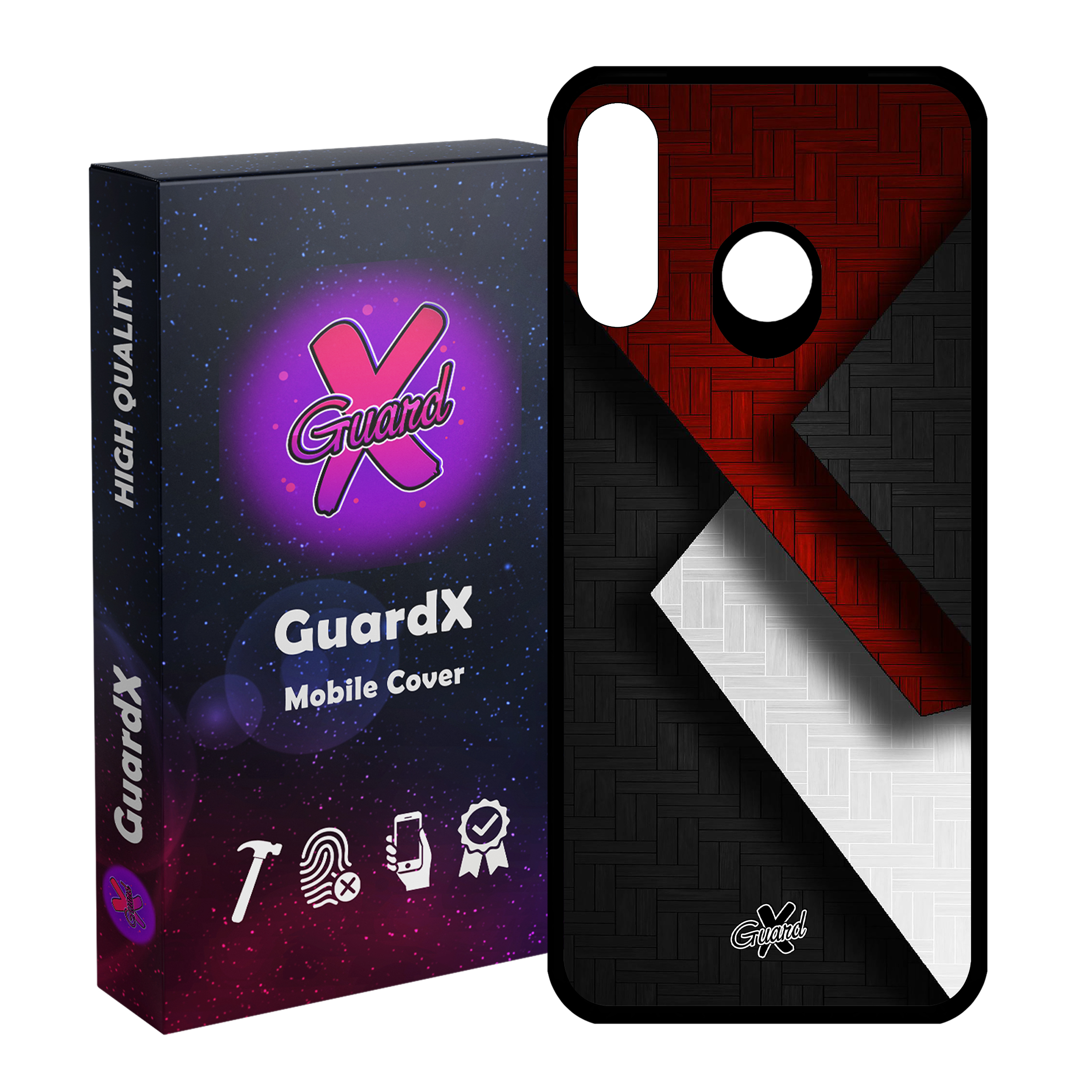 کاور گارد ایکس طرح Shape مدل Glass10174 مناسب برای گوشی موبایل هوآوی P30 Lite