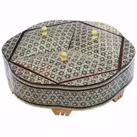 شکلات خوری خاتم کاری مدل 3 درب نیزه ای کد 3dspear