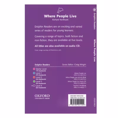 کتاب Where People Live Dolphin Readers 4 اثر جمعی از نویسندگان انتشارات الوندپویان