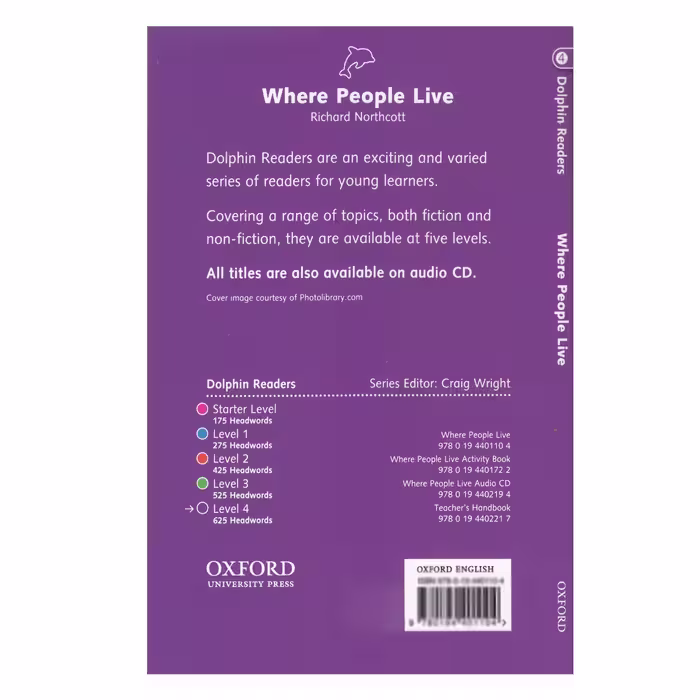 کتاب Where People Live Dolphin Readers 4 اثر جمعی از نویسندگان انتشارات الوندپویان