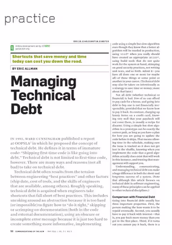 خرید و دانلود نسخه کامل کتاب Managing technical debt