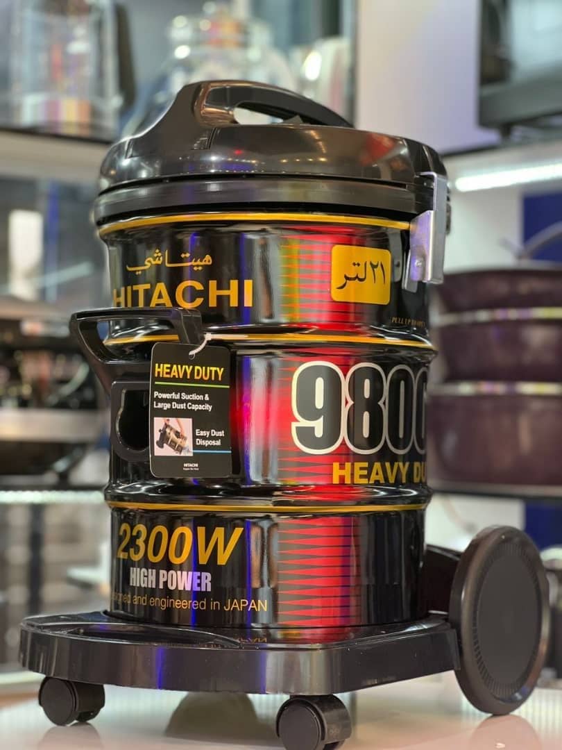 جاروبرقی سطلی (هیتاچی ژاپن)مدل CV-9800 YJ (ارسال در تهران 3الی 4 ساعت)دوشاخ سه پین ارسال سریع به تمام شهرها