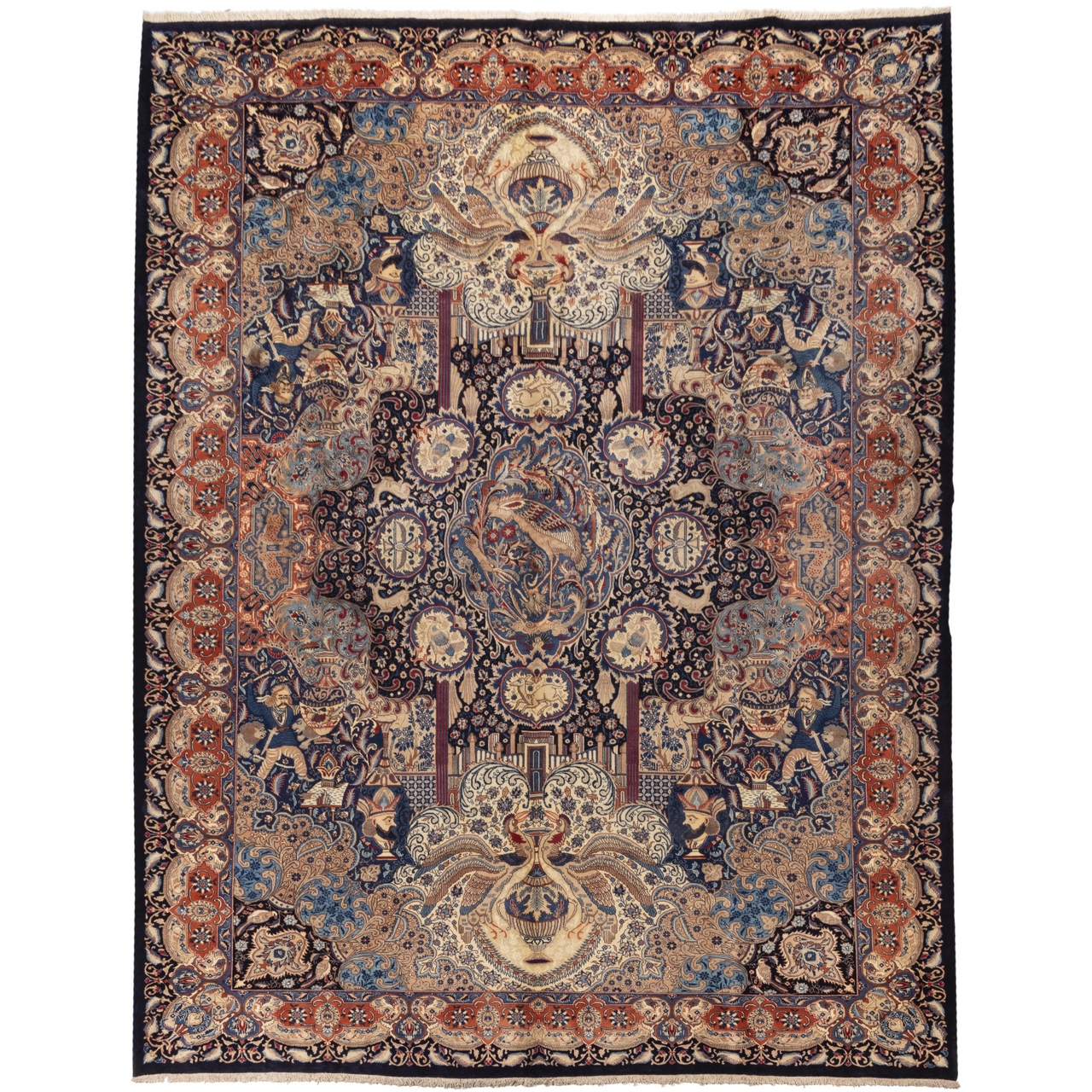 فرش قدیمی دستباف دوازده متری سی پرشیا کد 187316