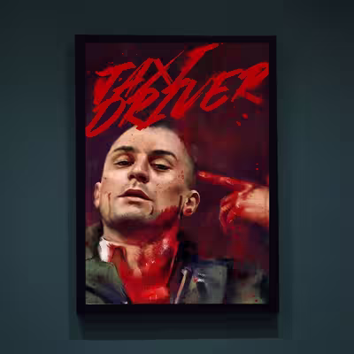 تابلو بلوویش مدل Taxi Driver