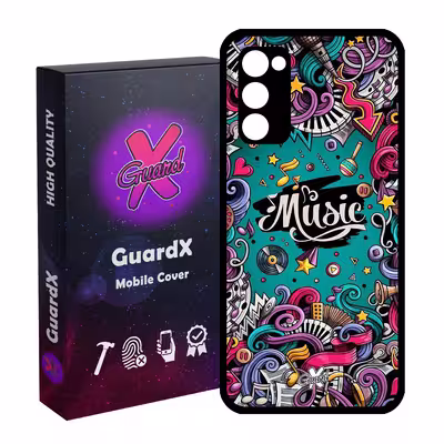 کاور گارد ایکس طرح Music مدل Glass10025 مناسب برای گوشی موبایل سامسونگ Galaxy S20 FE