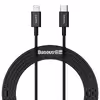 کابل تبدیل USB-C به لایتنینگ باسئوس مدل Superior Series 20W طول 2 متر