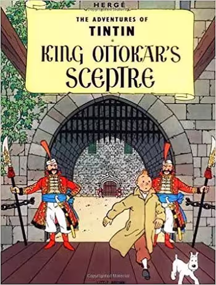 کتاب Tintin King Ottokar’s Sceptre عصای پادشاه اتوکار (تن تن 8) گلاسه