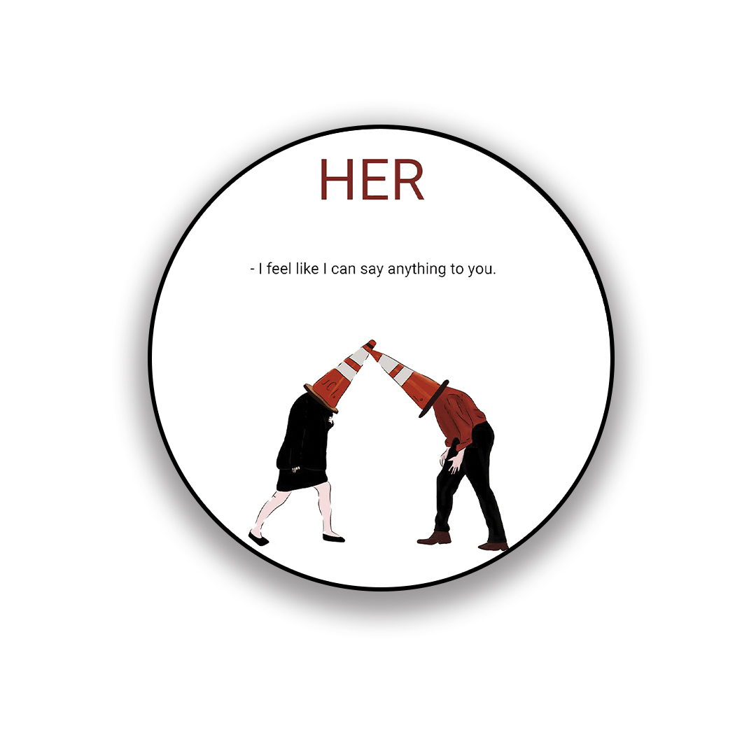 زیر لیوانی طرح فیلم her