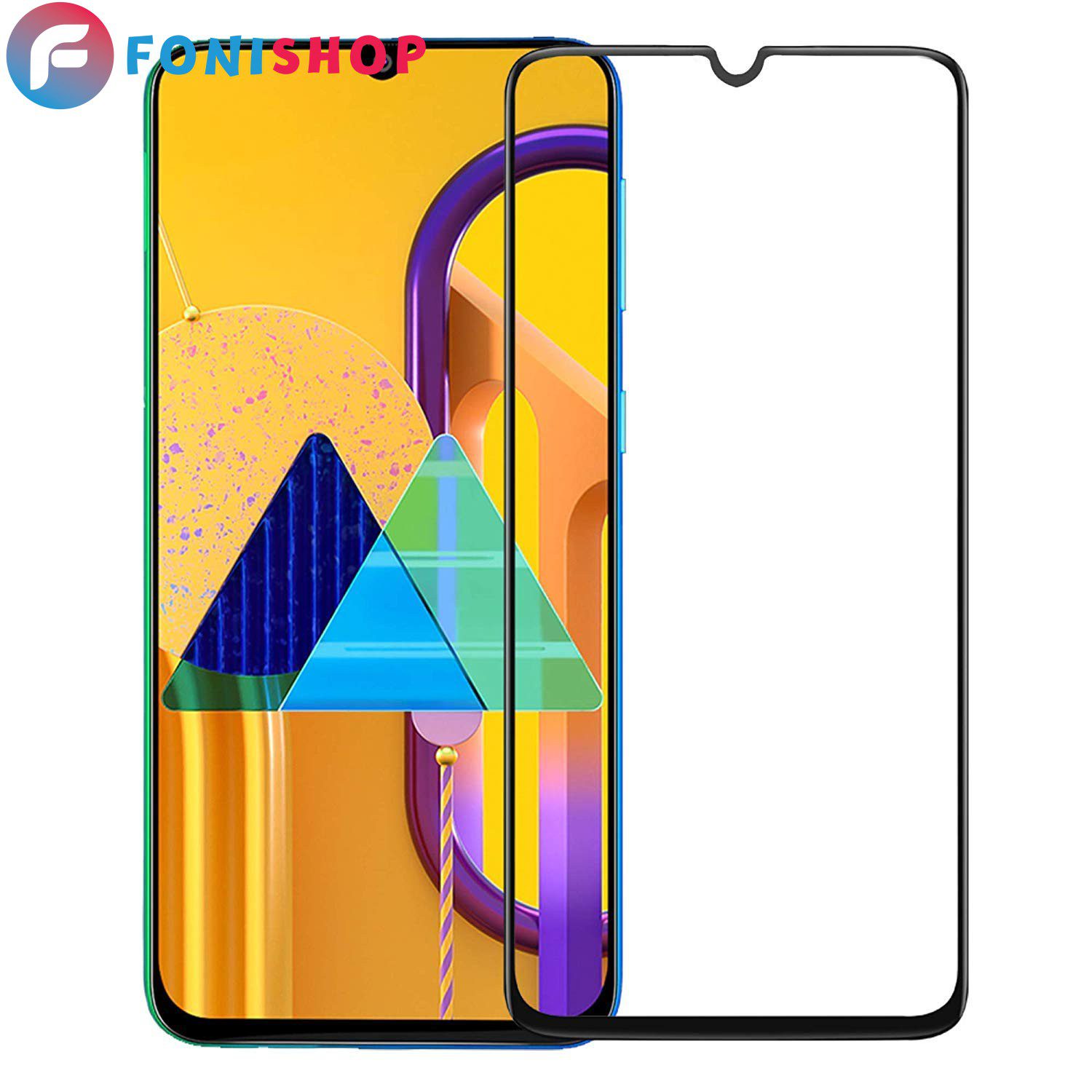 گلس محافظ صفحه نمایش فول تمام صفحه سامسونگ Samsung A30s