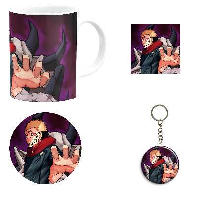 ست هدیه ماگ مدل انیمه جوجوتسو طرح jujutsu kaisen کد M7