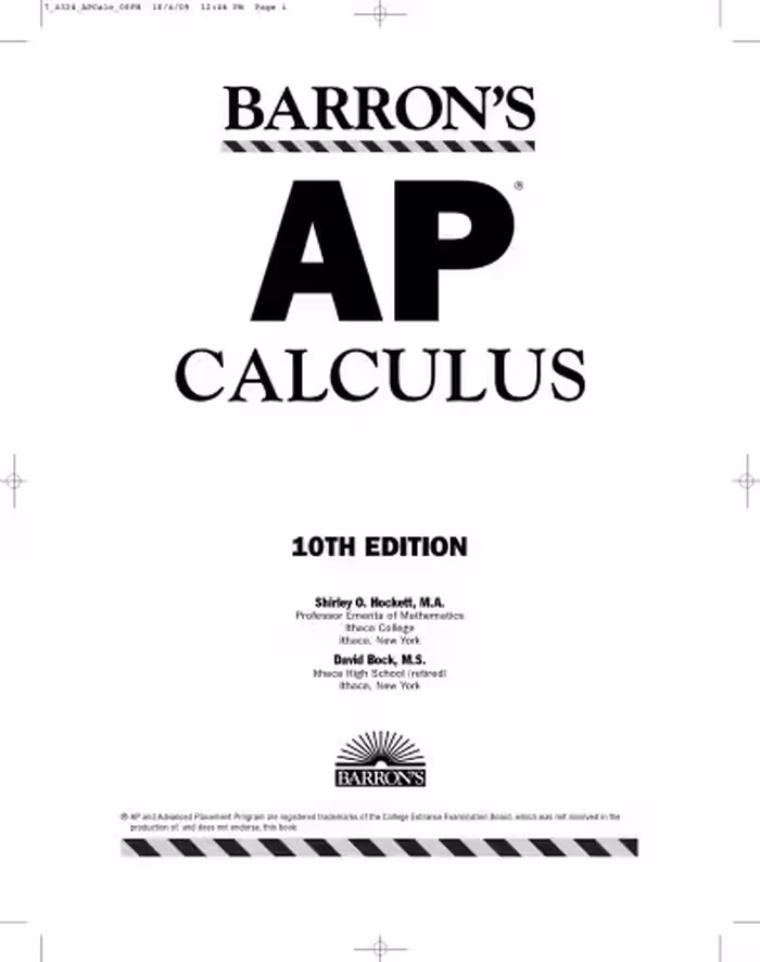خرید و دانلود نسخه کامل کتاب AP Calculus