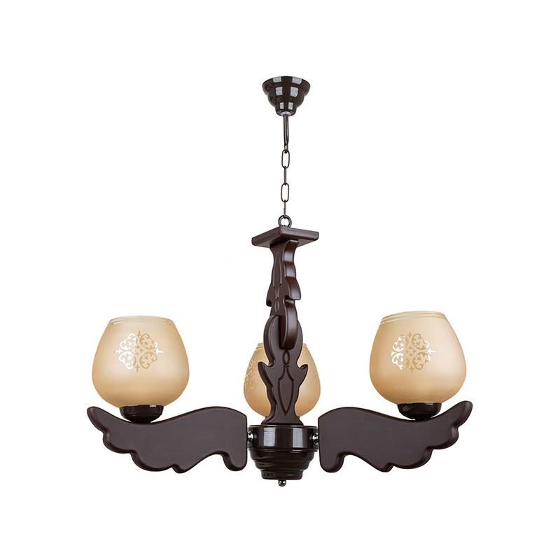 لوستر سه شعله چشمه نور کد G649/3-BR