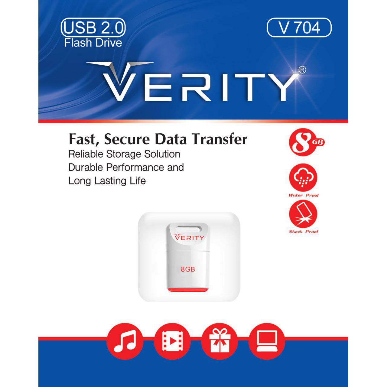 فلش 8 گیگ وریتی VERITY V704