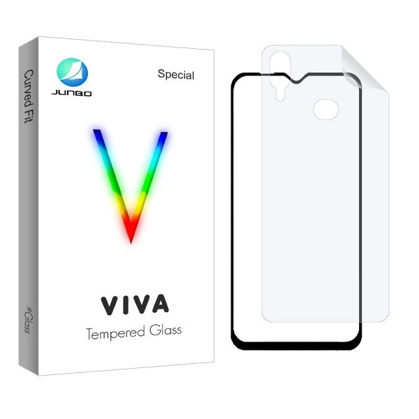 محافظ صفحه نمایش جانبو مدل 2FN مناسب برای گوشی موبایل سامسونگ Galaxy A30 به همراه محافظ پشت گوشی | کالا برتری