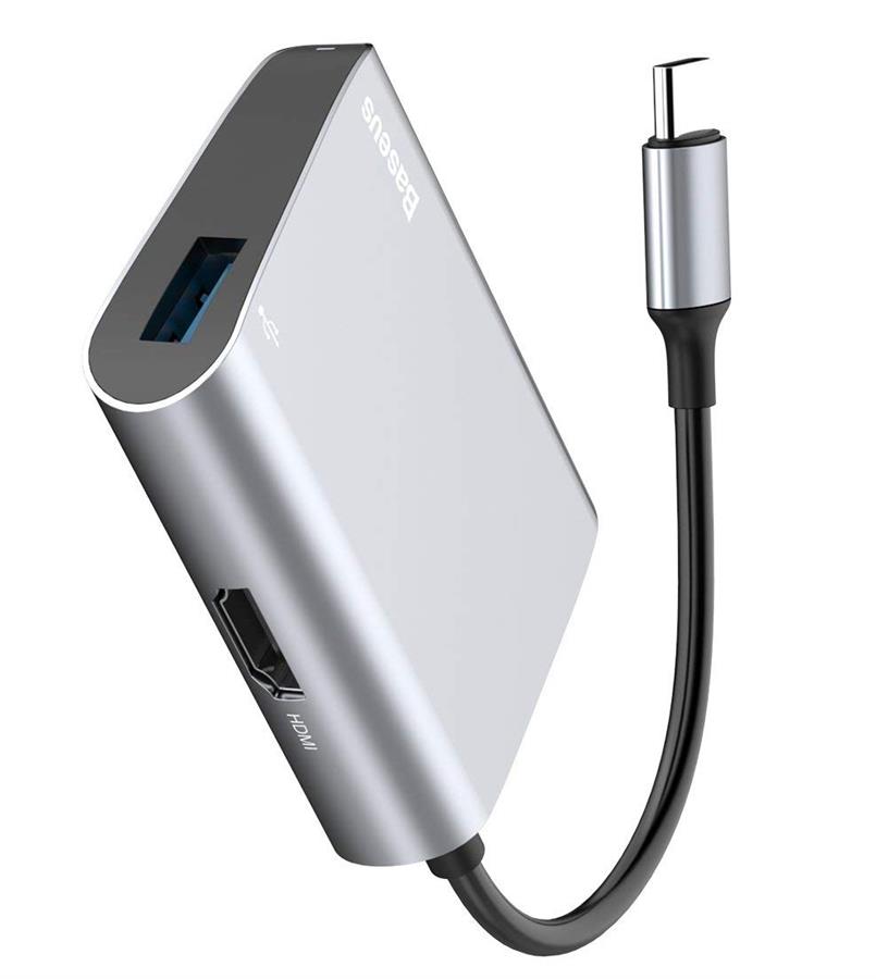 تبدیل Type-C به HDMI و USB3.0 بیسوس مدل CATSX-D0G