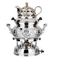 سماور گازی قلم کاری6 لیتری راشا ترموکوبلدار