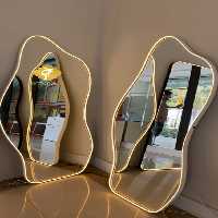 آینه مدل نئون دار | آینه اردکان | ابعاد 70 *‌ 180 - آینه اول