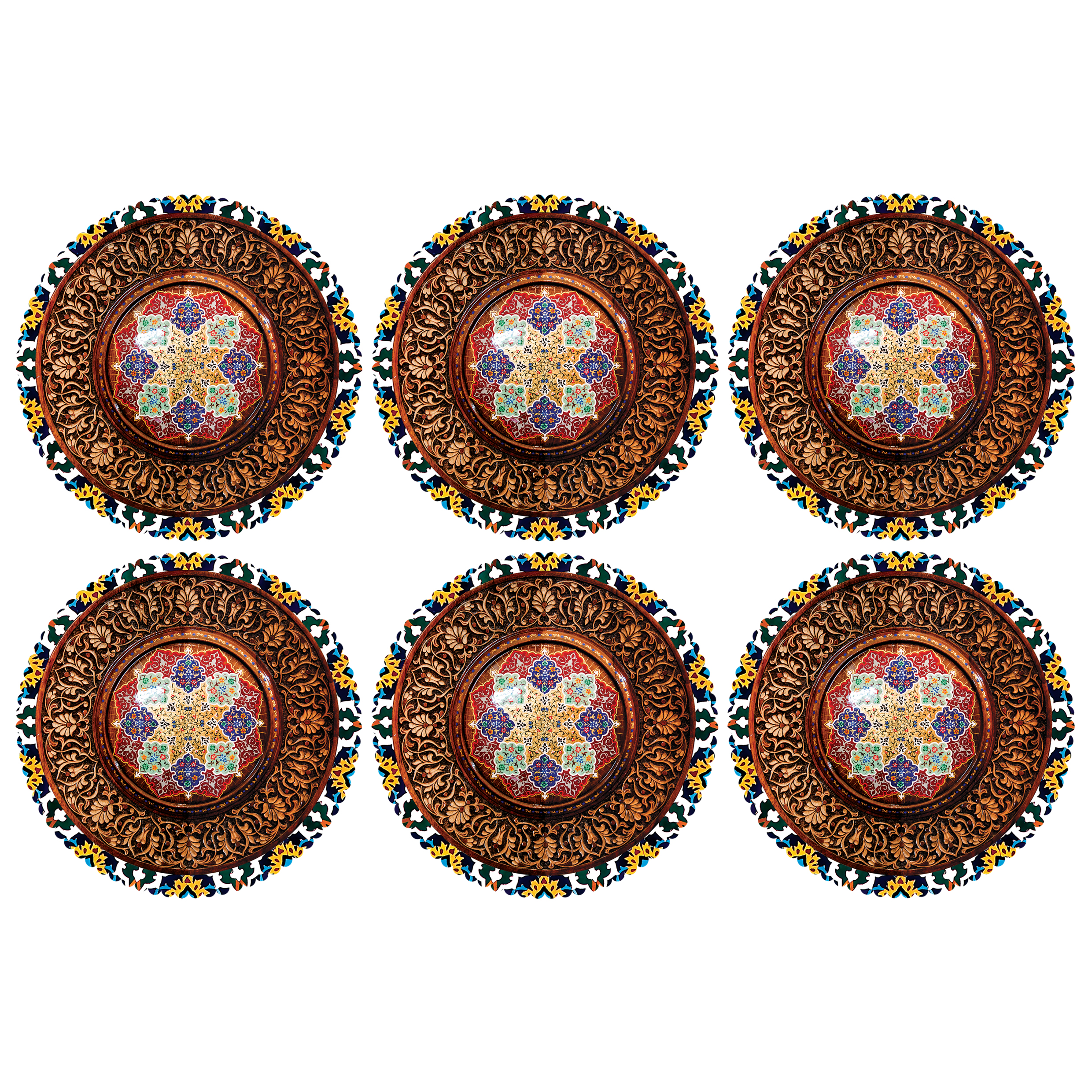 زیر لیوانی مدل C2-42413 بسته 6 عددی