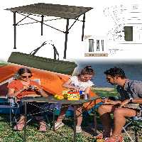 میز کمپ چند رنگ کمپینگ جدول قابل حمل آلومینیوم 70X70X70Cm Ha044 Binbirreyon