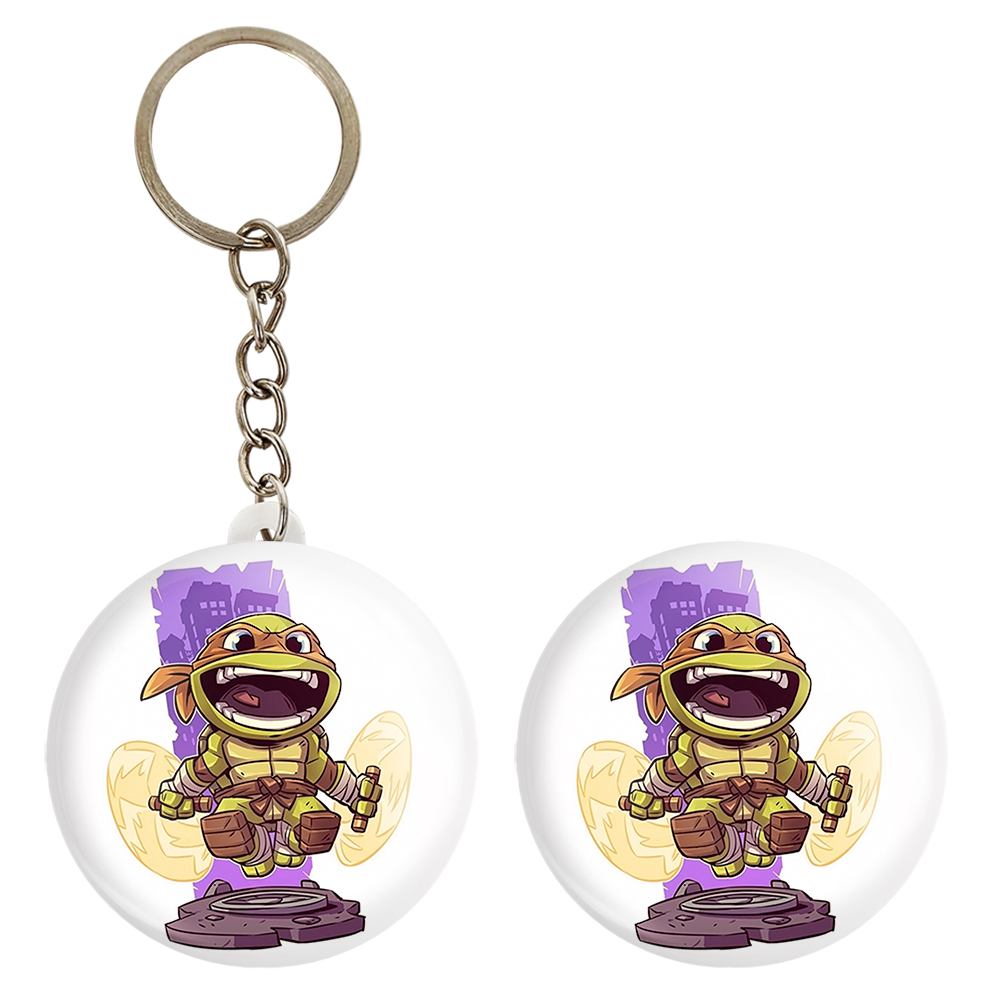 پیکسل خندالو مدل مایکل آنجلو لاکپشت های نینجا کد 13207 به همراه جاکلیدی