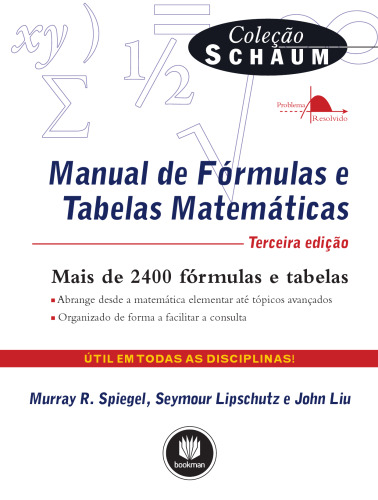 خرید و دانلود نسخه کامل کتاب Manual de Fórmulas e Tabelas Matemáticas