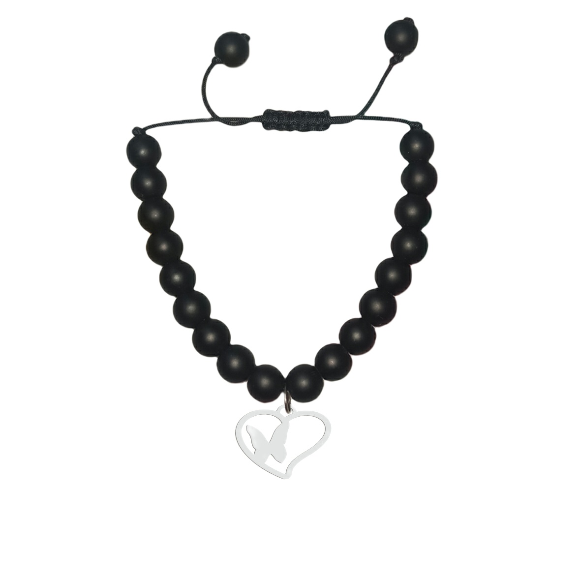 دستبند هایکا طرح قلب و پروانه مدل ha1-58