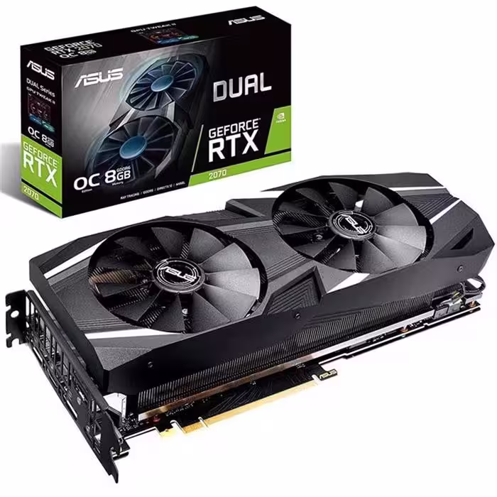 کارت گرافیک ایسوس مدل DUAL-RTX2070-O8G با حافظه 8 گیگابایت