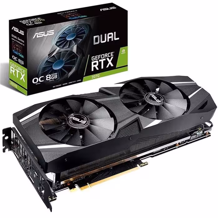 کارت گرافیک ایسوس مدل DUAL-RTX2070-O8G با حافظه 8 گیگابایت