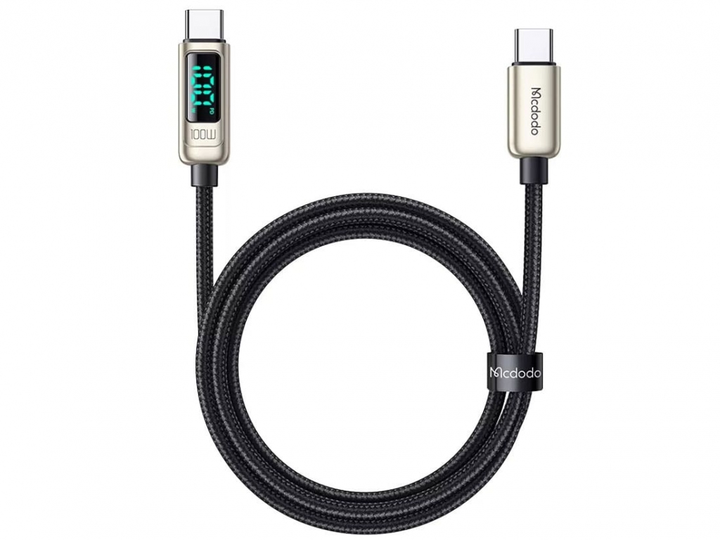 کابل شارژ تایپ‌سی به تایپ‌سی مک‌دودو Mcdodo Type-C To Type-C Data Cable 100W PD Fast Charge CA-8821
