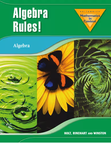خرید و دانلود نسخه کامل کتاب Britannica Mathematics in Context: Algebra Rules!