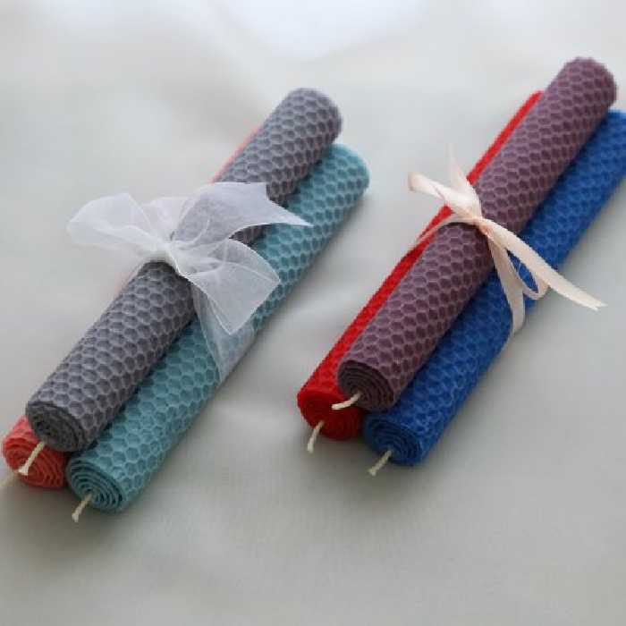 شمع موم عسل  رنگی