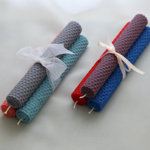 شمع موم عسل  رنگی